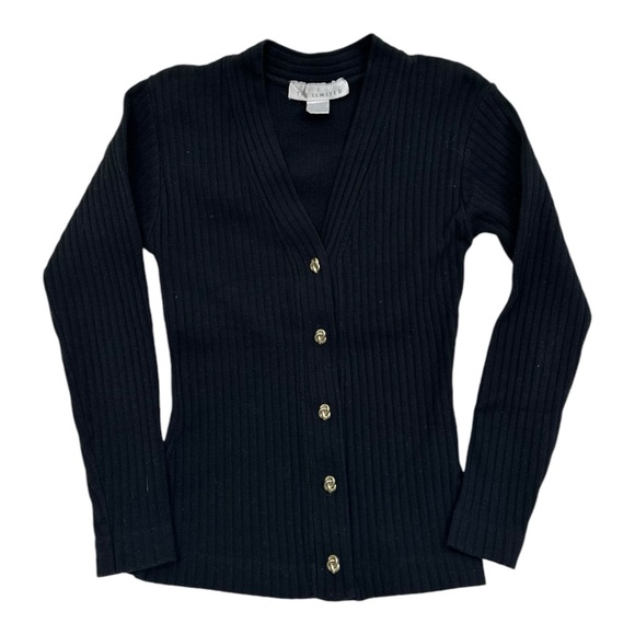 The Limited Sweaters - Vintage The Limited Black Knit Cardigan- Womens Medium